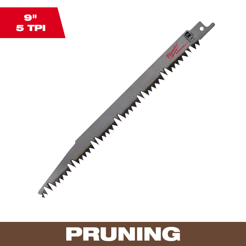 Milwaukee 48-00-1304 SAWZALL 9in 5 TPI Pruning Blade