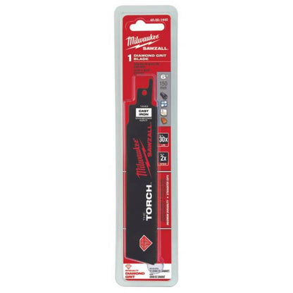 Milwaukee 48-00-1440 SAWZALL THE TORCH 6in Diamond Grit Metal Cutting Blade