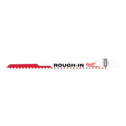 Milwaukee 48-00-1610 SAWZALL 7-3/8in 5 TPI Rough-In Blades - 5pk