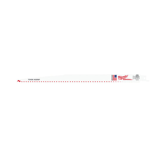Milwaukee 48-00-5037 SAWZALL 12in 5 TPI Nail Embedded Wood Cutting Blade - 5pk