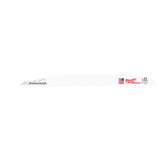 Milwaukee 48-00-5711 SAWZALL THE WRECKER 12in 7/11 TPI Demolition Blades - 5pk