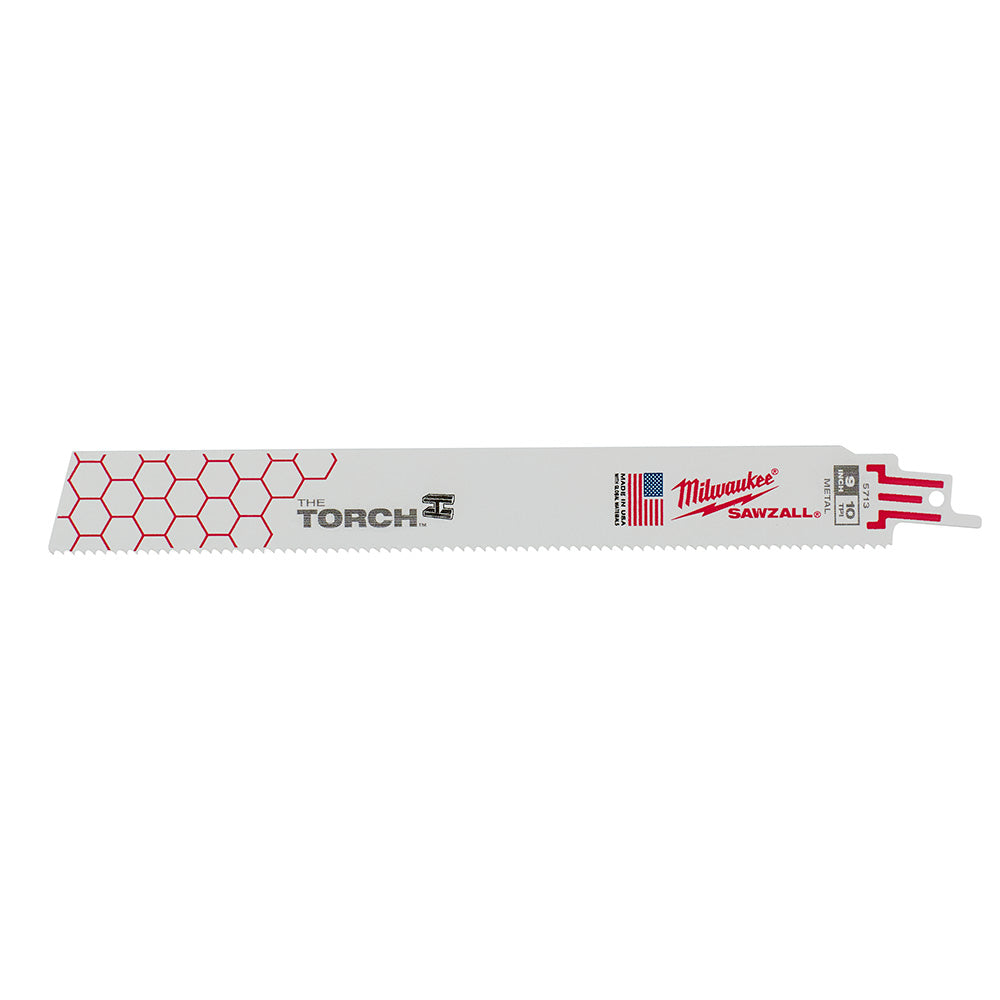 Milwaukee 48-00-5712 SAWZALL THE TORCH 6in 10 TPI Metal Demolition Blades - 5pk