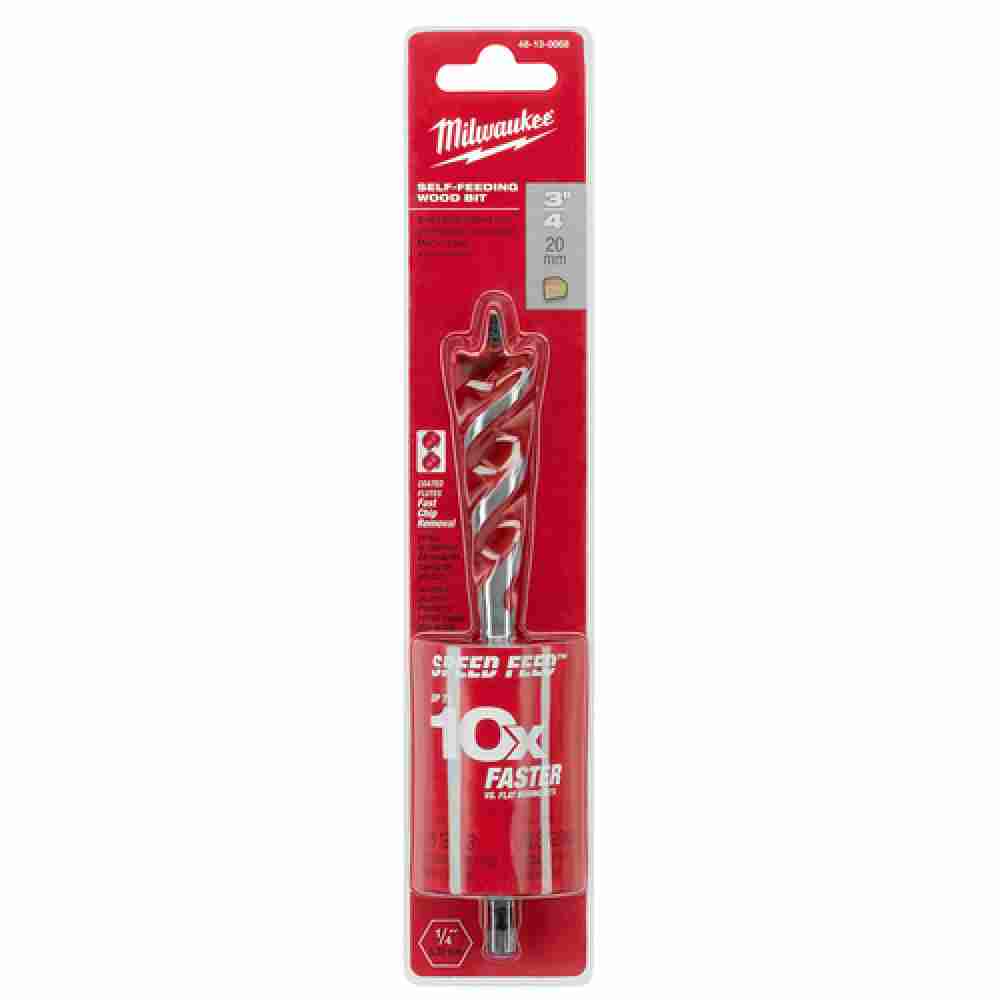 Milwaukee 48-13-0068 SPEED FEED 3/4in x 6in Self-Feeding Wood Bit
