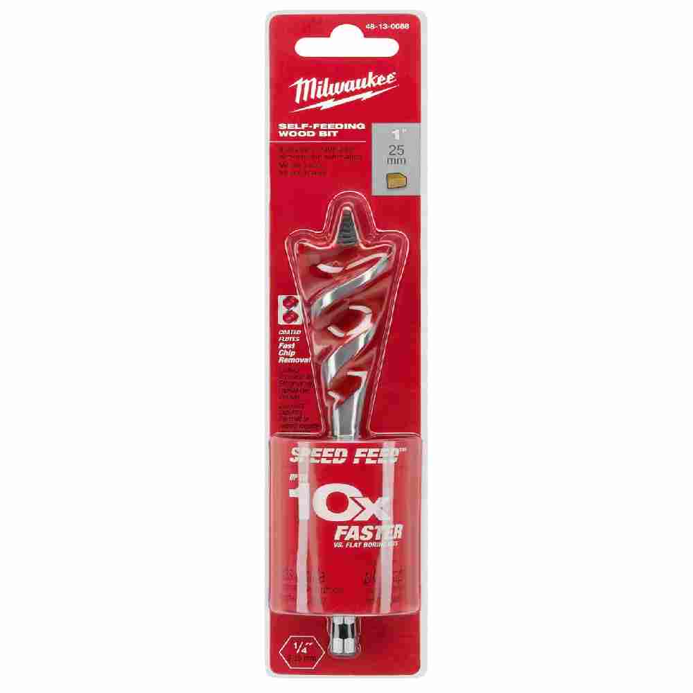 Milwaukee 48-13-0088 SPEED FEED 1in x 6in Self-Feeding Wood Bit