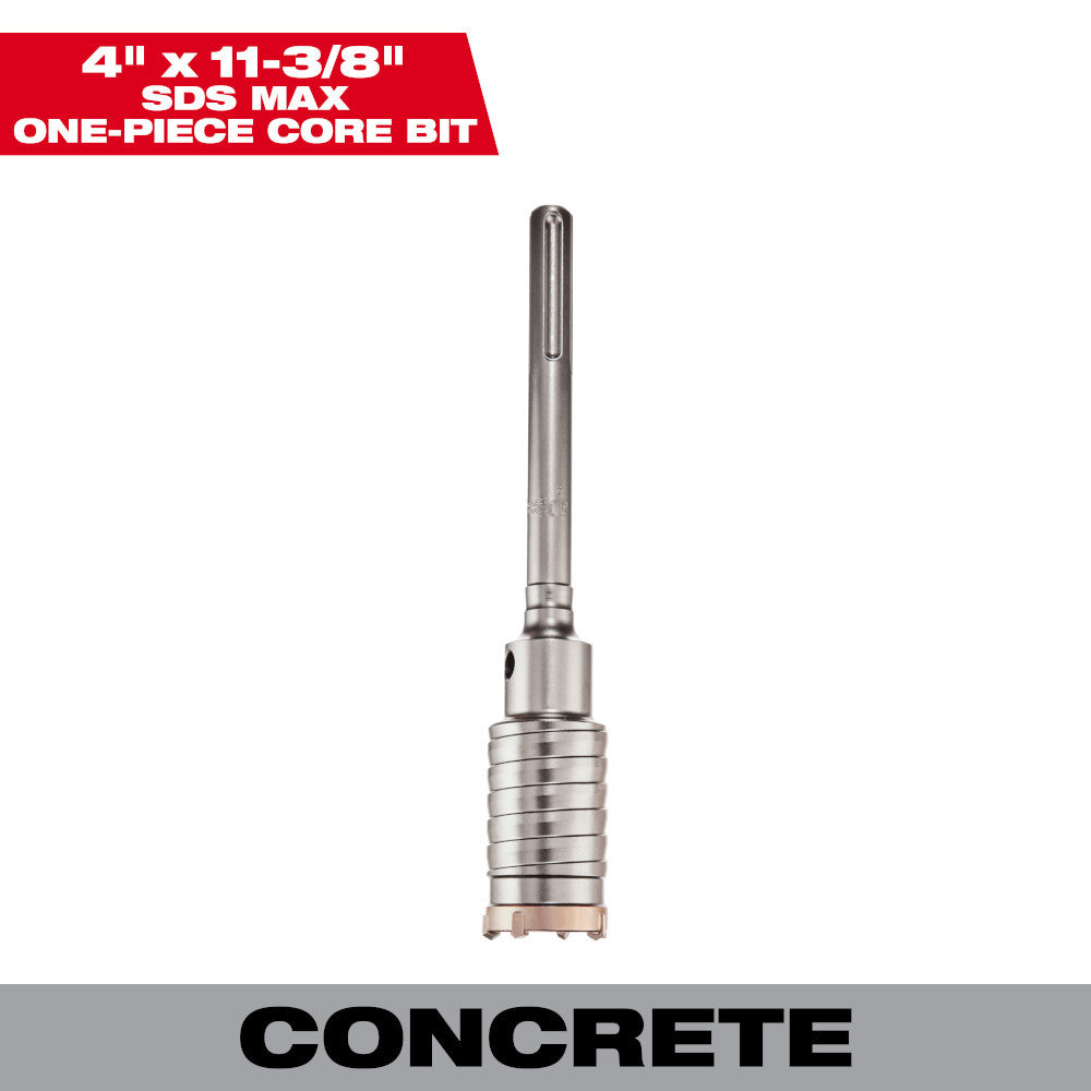 Milwaukee 48-20-5432 4in x 11-3/8in One-Piece SDS-MAX Core Bit