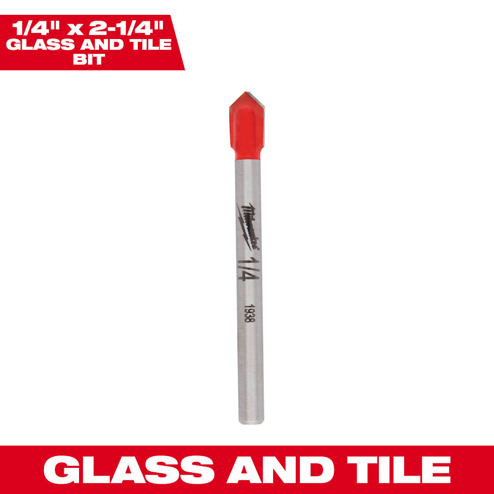 Milwaukee 48-20-8982 1/4in Glass and Tile Bit