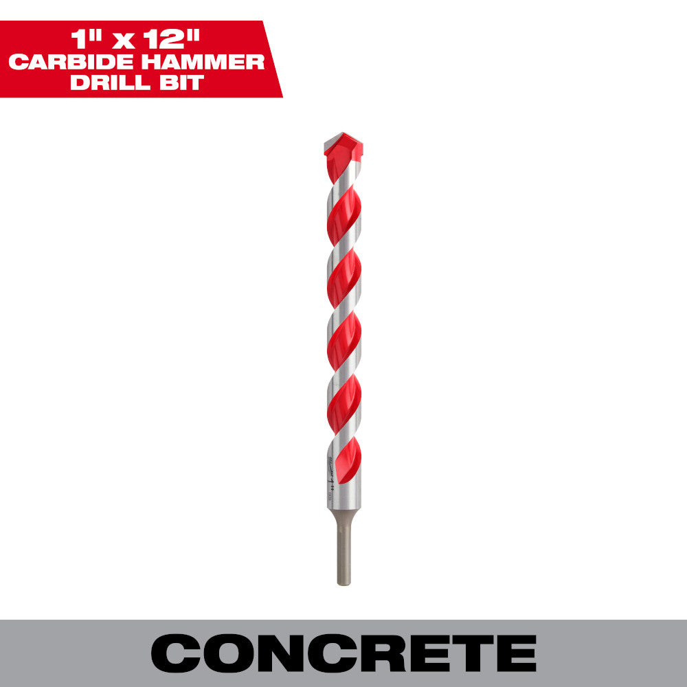 Milwaukee 48-20-9054 SHOCKWAVE 1in x 10in x 12in Carbide Hammer Drill Bit