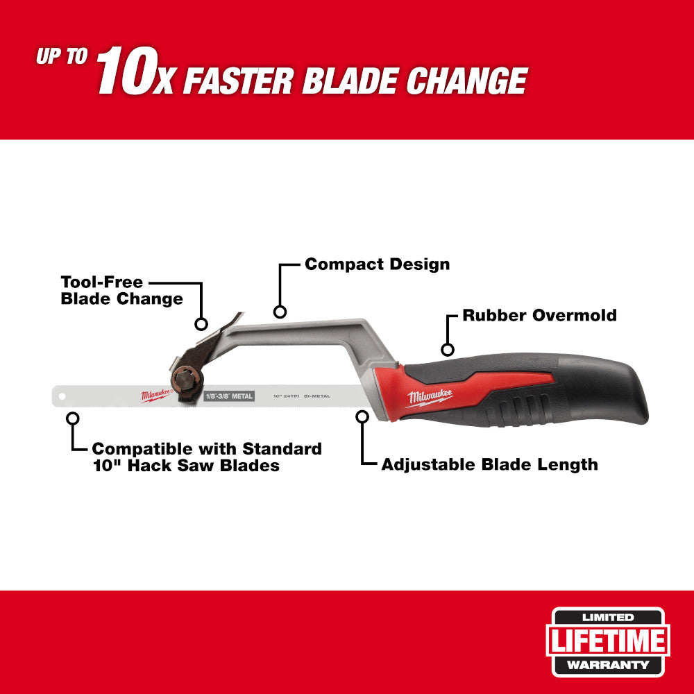 Milwaukee 48-22-0012 Compact 10in Hack Saw