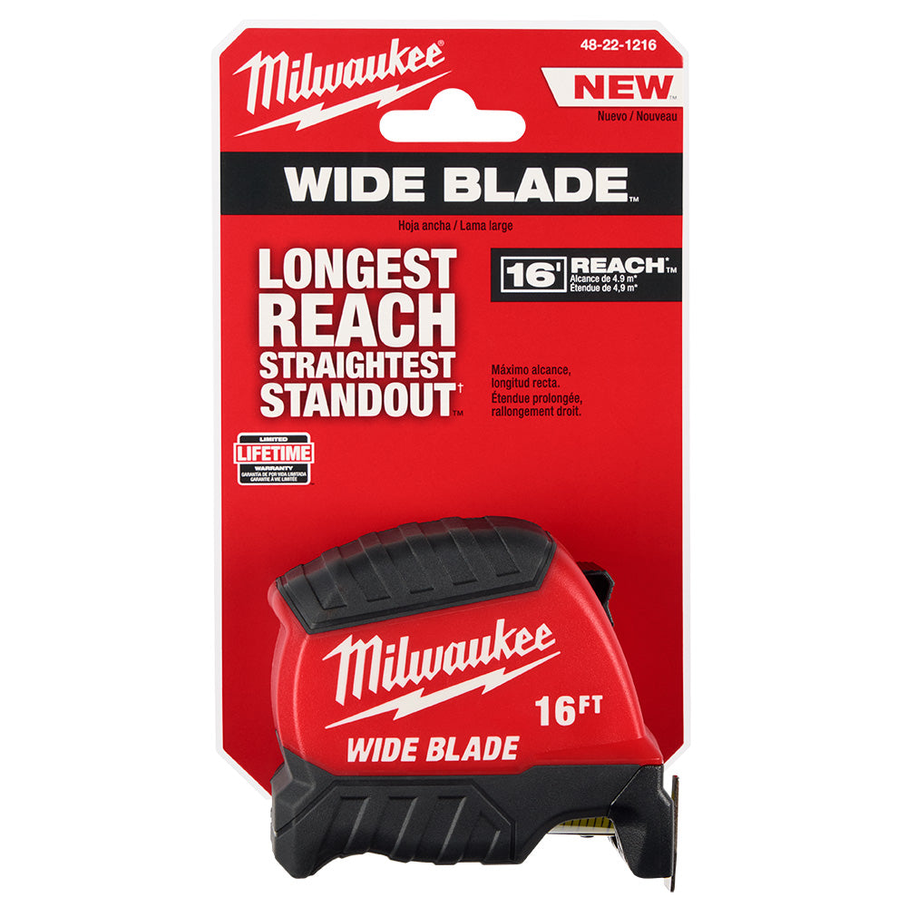 Milwaukee 48-22-1216 16' Wide Blade Tape Measure