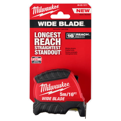 Milwaukee 48-22-1217 16'/5m Wide Blade Tape Measure