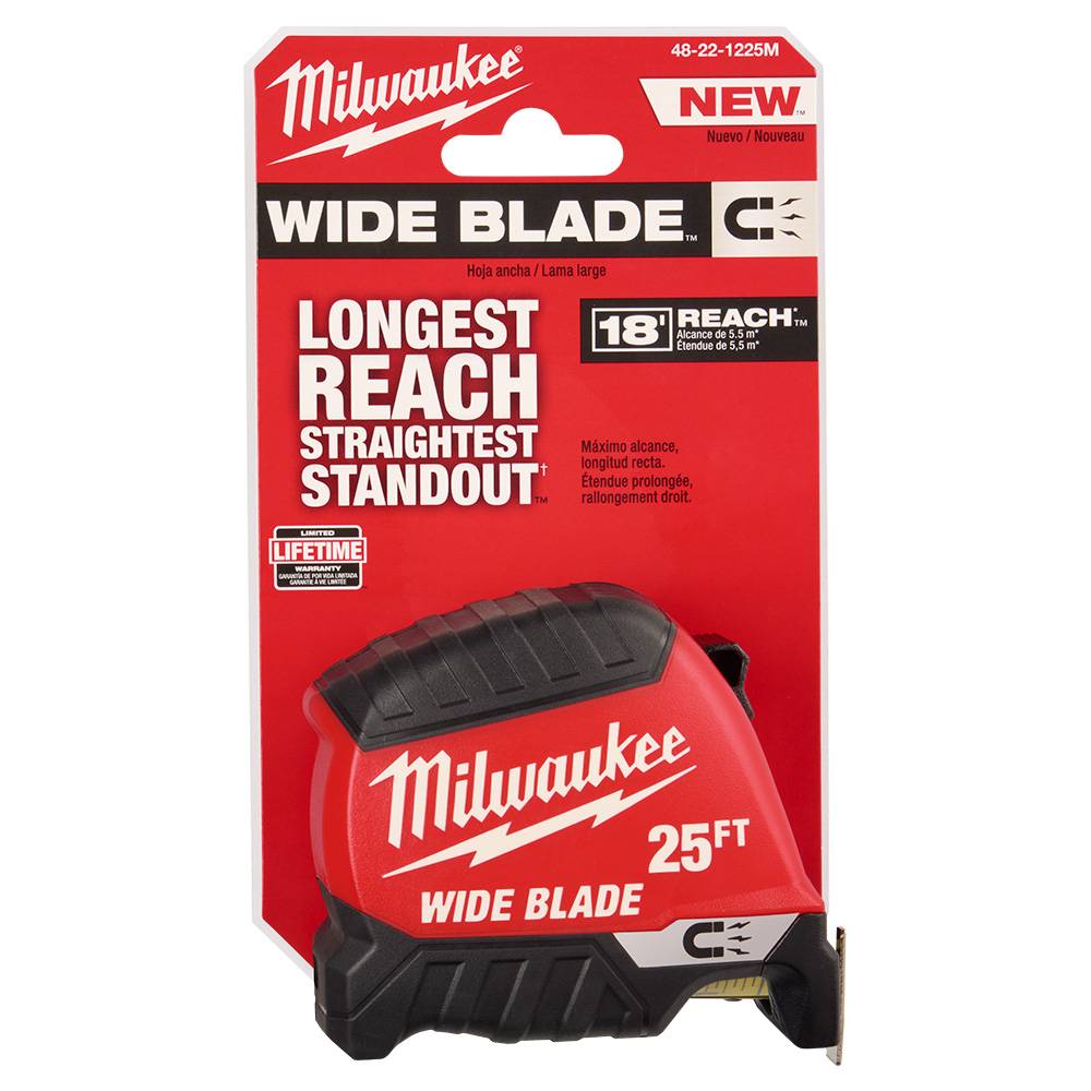 Milwaukee 48-22-1225M 25' Wide Blade Magnetic Tape Measure