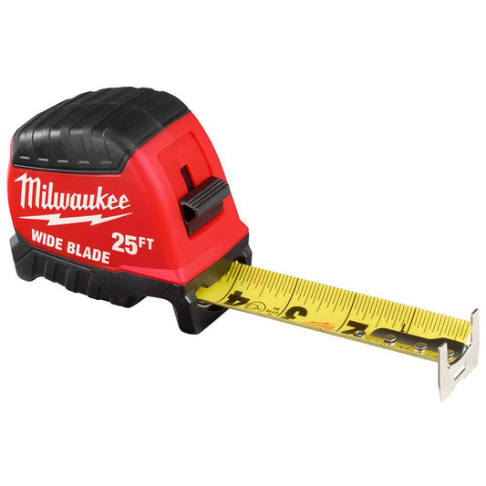 Milwaukee 48-22-1225 Tool 25 ft. x 1.3 -inch Wide Blade Tape Measure with 17 ft. Reach