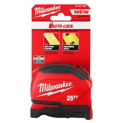 Milwaukee 48-22-1825 25ft Autolock Tape Measure