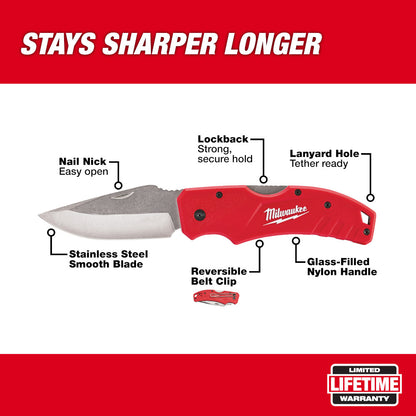 Milwaukee 48-22-1940 3in Lockback Pocket Knife