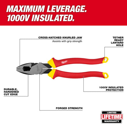 Milwaukee 48-22-2209 1000V Insulated 9in Diagonal Cutting Pliers