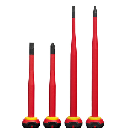 Milwaukee 48-22-2219 4pc 1000V Insulated Slim Tip Screwdriver Set