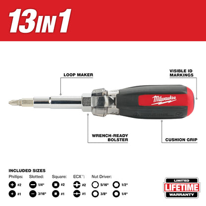 Milwaukee 48-22-2880 13-in-1 Cushion-Grip Screwdriver