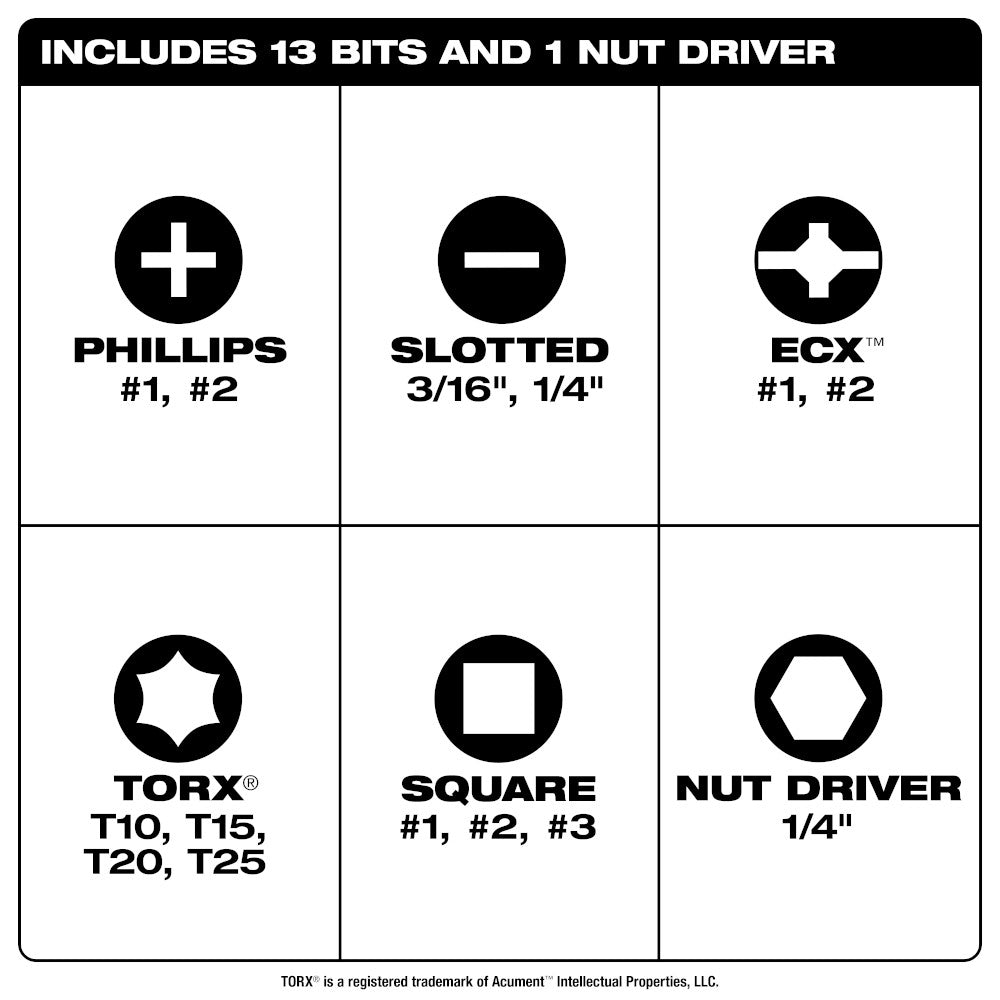 Milwaukee 48-22-2903 14-in-1 Ratcheting Multi-Bit Screwdriver
