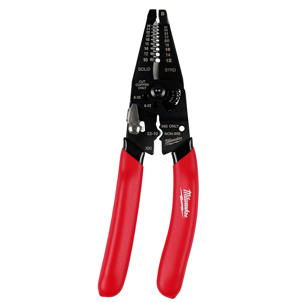 Milwaukee 48-22-3052 10-28 AWG Multi-Purpose Dipped Grip Wire Stripper & Cutter with Reinforced Head