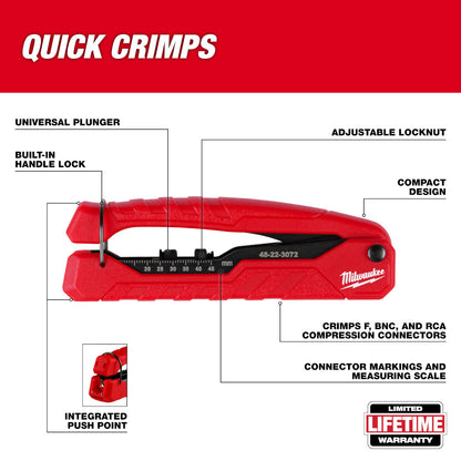Milwaukee  48-22-3072 Coax Compression Crimper