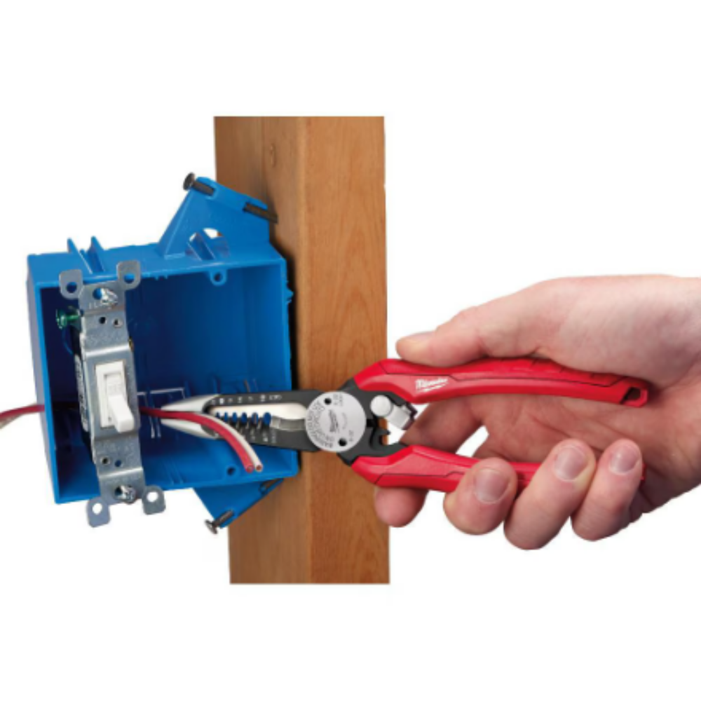 Milwaukee 48-22-3079 7.75 -inch Combination Electricians 6-in-1 Wire Strippers Pliers