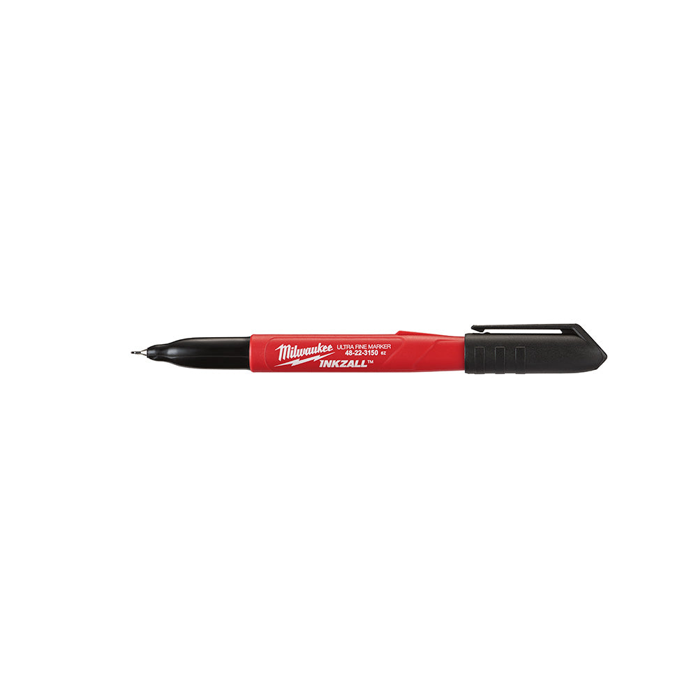 Milwaukee 48-22-3150 INKZALL Black Ultra Fine Point Markers - 12pk