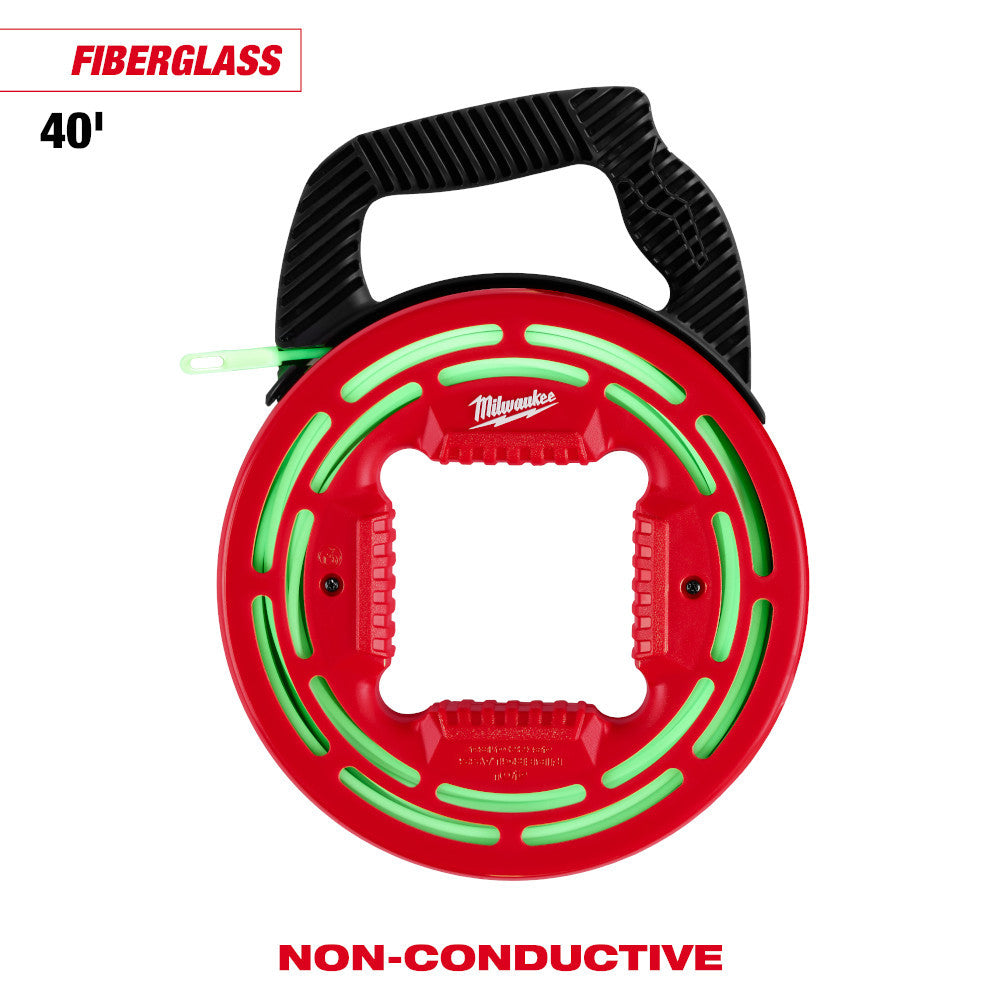 Milwaukee 48-22-4184 40' Fibreglass Glow Fish Tape