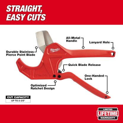 Milwaukee 48-22-4215 2-3/8in Ratcheting Pipe Cutter