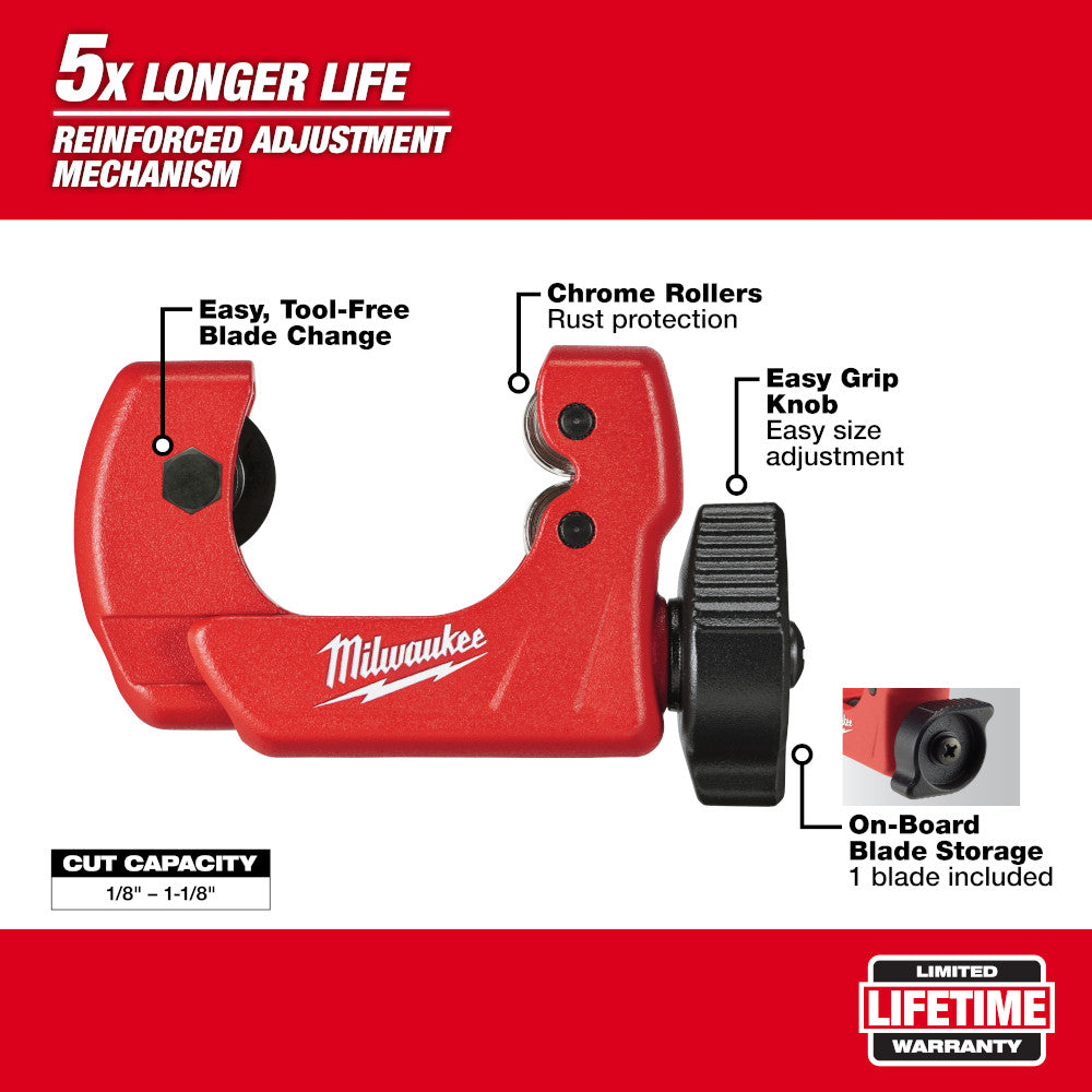 Milwaukee 48-22-4251 1in Mini Copper Tubing Cutter