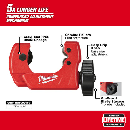 Milwaukee 48-22-4251 1in Mini Copper Tubing Cutter