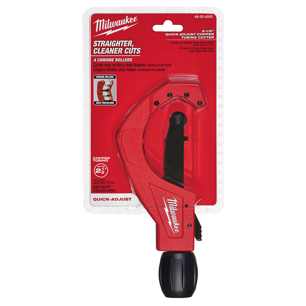 Milwaukee 48-22-4253 2-1/2in Quick Adjust Copper Tubing Cutter
