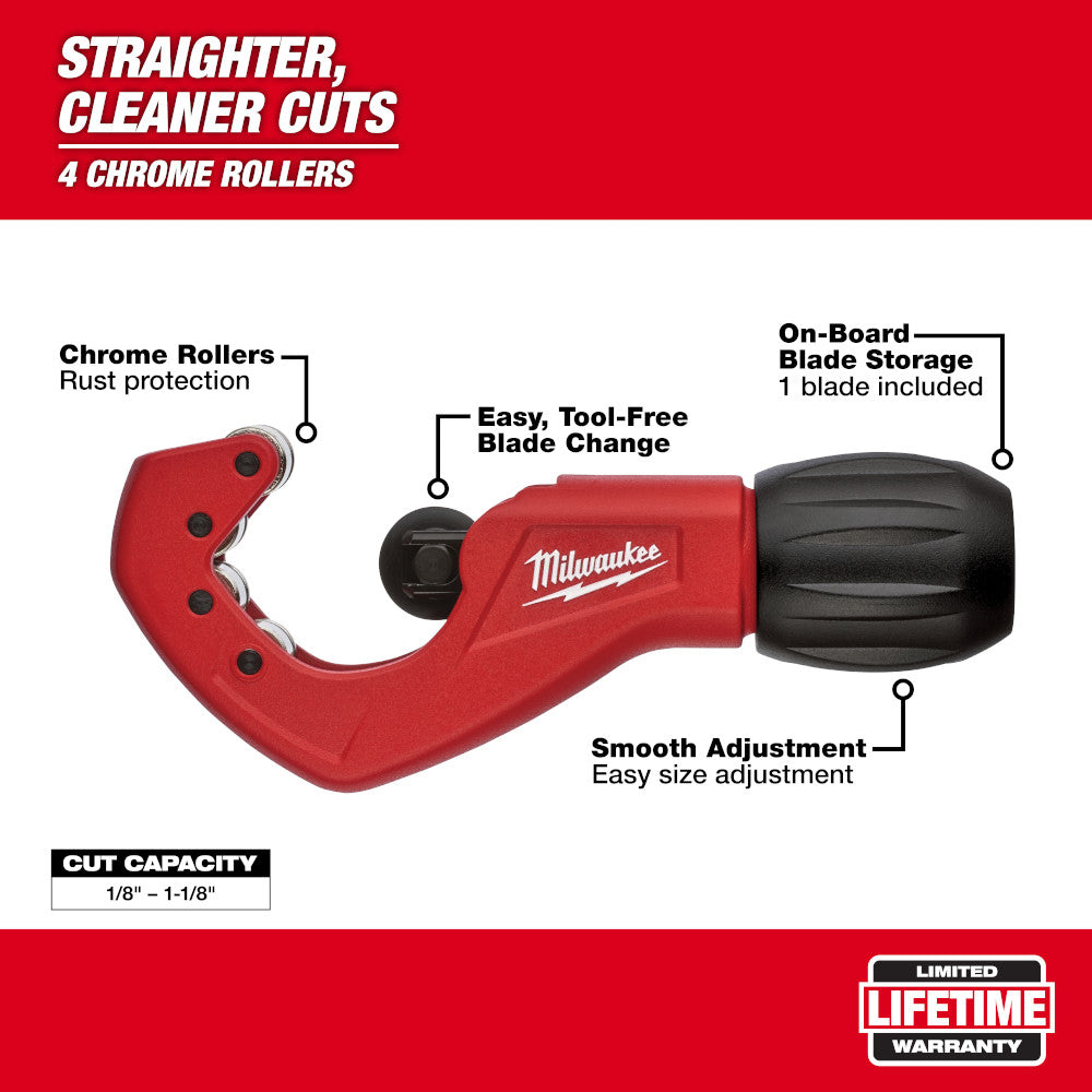 Milwaukee 48-22-4259 1in Constant Swing Copper Tubing Cutter
