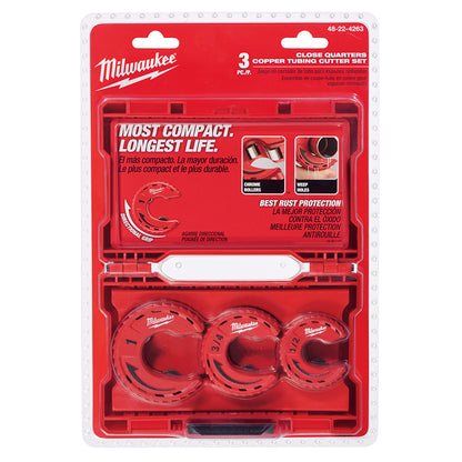 Milwaukee 48-22-4263 3pc Close Quarters Tubing Cutter Set