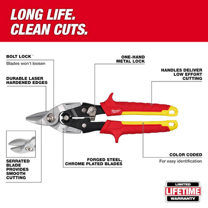 Milwaukee 48-22-4569 18ga Bulldog Aviation Snips