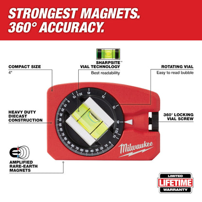 Milwaukee 48-22-5102 4in 360° Pocket Level