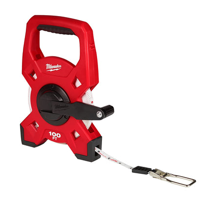 Milwaukee 48-22-5201 100' Steel Open Reel Long Tape Measure