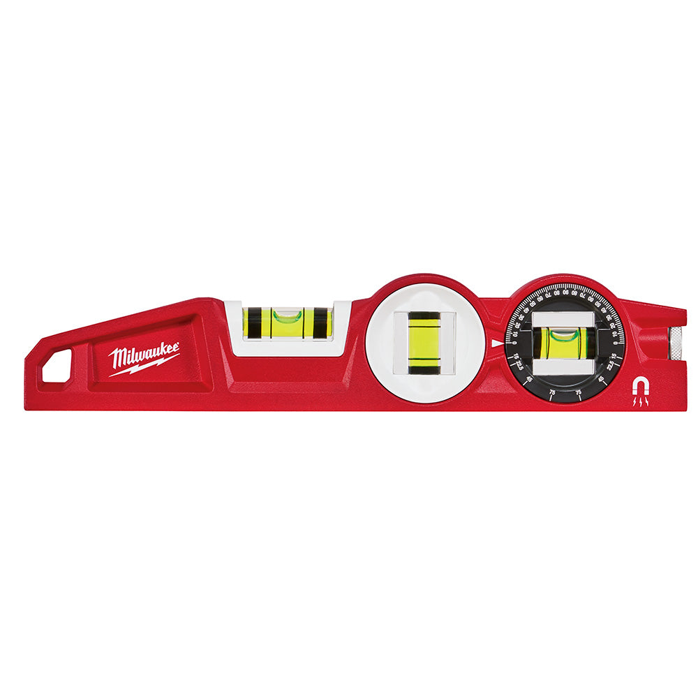 Milwaukee 48-22-5210 10in Die Cast Block Torpedo Level with 360 Degree Locking Vial