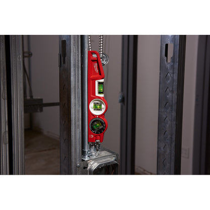 Milwaukee 48-22-5210 10in Die Cast Block Torpedo Level with 360 Degree Locking Vial