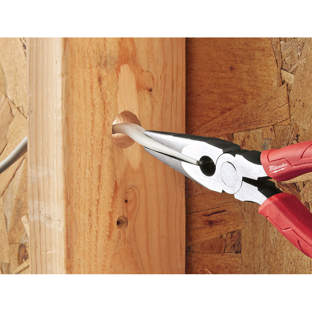 Milwaukee 48-22-6101 8in Comfort Grip Long Nose Pliers