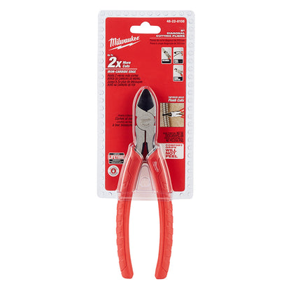 Milwaukee 48-22-6108 8in Comfort Grip Diagonal Pliers