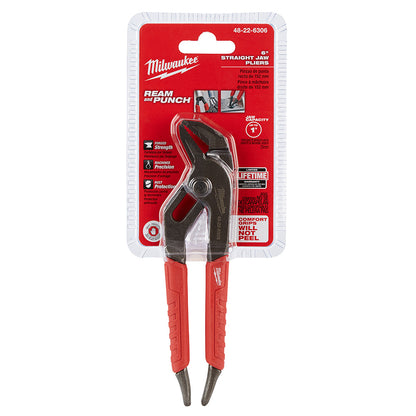 Milwaukee 48-22-6306 6in Comfort Grip Straight-Jaw Pliers