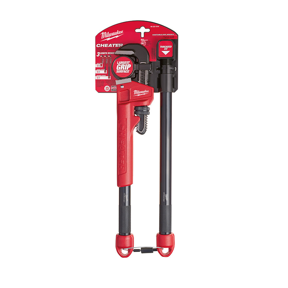 Milwaukee 48-22-7314 CHEATER Steel Adaptable Pipe Wrench