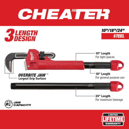 Milwaukee 48-22-7314 CHEATER Steel Adaptable Pipe Wrench