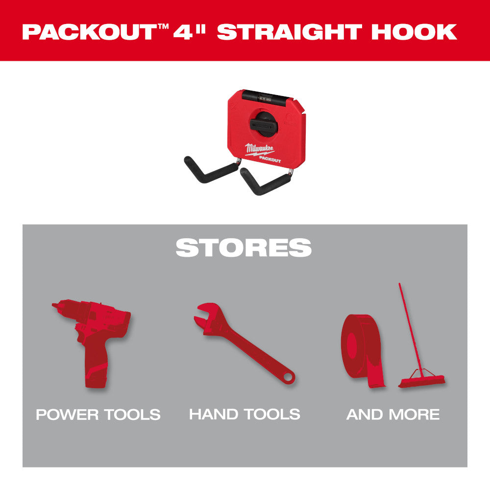 Milwaukee 48-22-8334 PACKOUT 4in Straight Hook