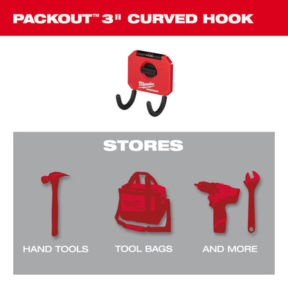 Milwaukee 48-22-8335 PACKOUT 3in Curved Hook
