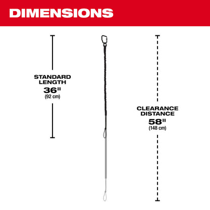 Milwaukee 48-22-8815 15lbs 36in Locking Tool Lanyard