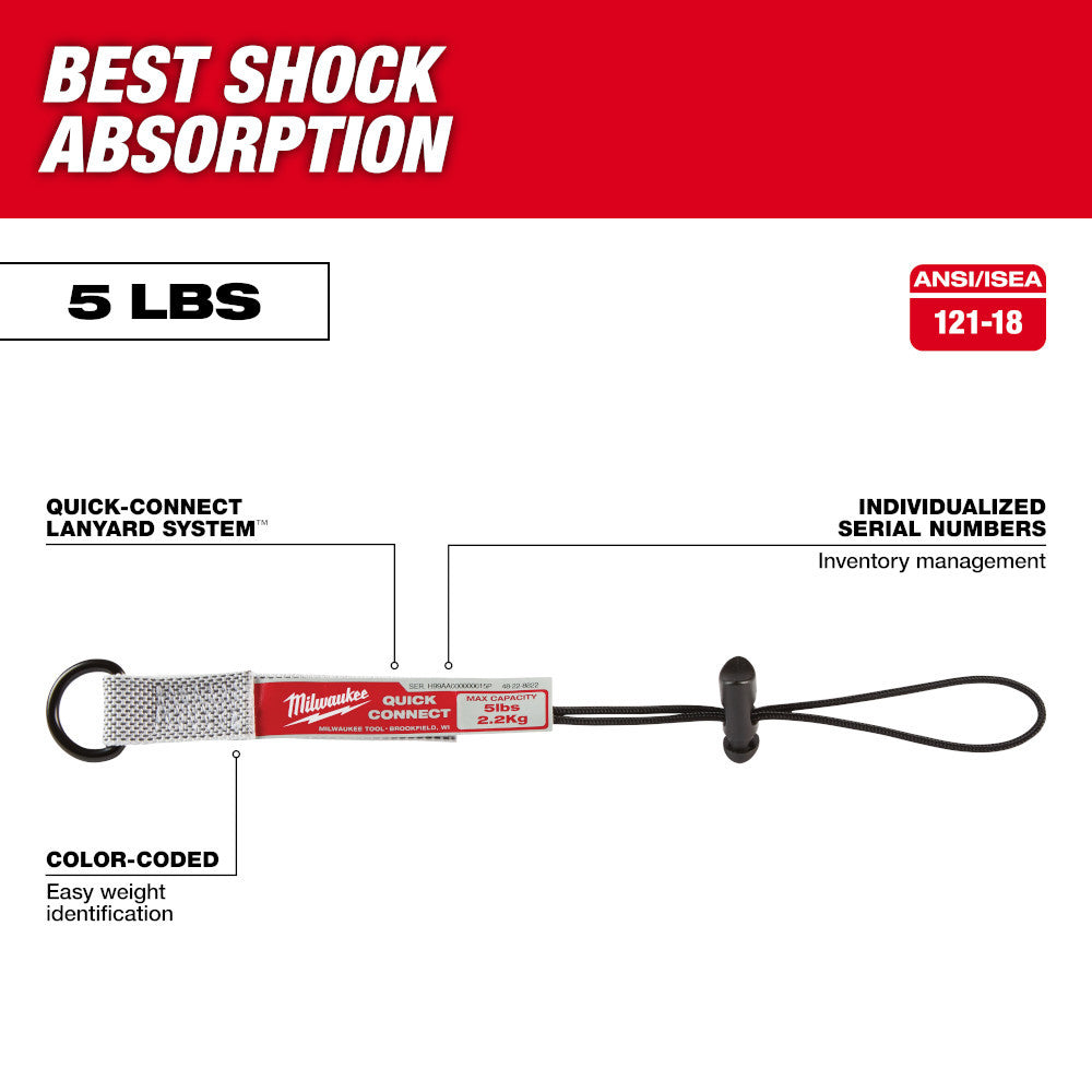 Milwaukee 48-22-8822 5lbs Small Quick-Connect Accessory - 3pk