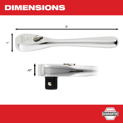 Milwaukee 48-22-9036 3/8in Drive 5in Stubby Ratchet