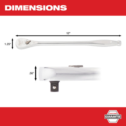 Milwaukee 48-22-9037 3/8in Drive 12in Extended Ratchet