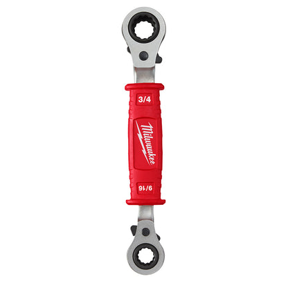 Milwaukee 48-22-9212 Lineman's 4-In-1 Insulated Ratcheting Box Wrench